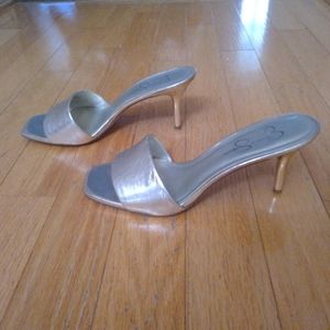 Jessica Simpson, Gold Slip On Heels, size 10B